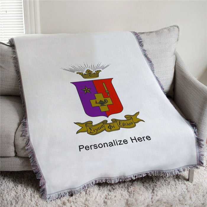 Sigma Phi Epsilon Full Color Crest Afghan Blanket Throw Sigma Phi Epsilon Full Color Crest Afghan Blanket Throw