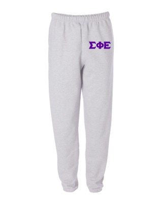 Sigma Phi Epsilon Sigma Phi Epsilon Greek Lettered Thigh Sweatpants
