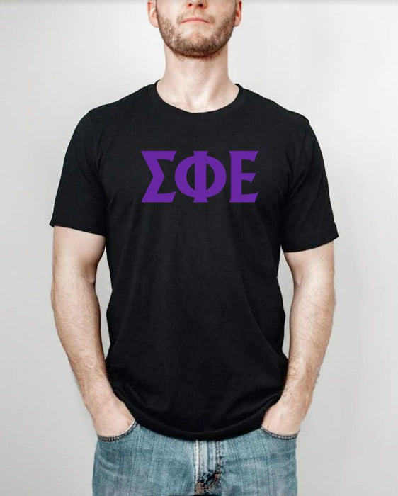 Sigma Phi Epsilon Letter Tee Sigma Phi Epsilon Letter T-shirts