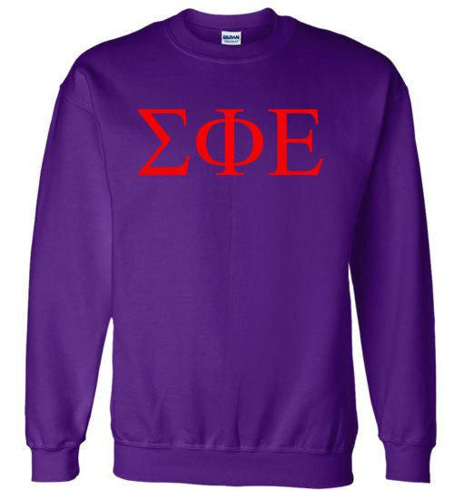 Sigma Phi Epsilon Lettered World Famous Greek Crewneck Sigma Phi Epsilon Lettered World Famous Greek Crewneck