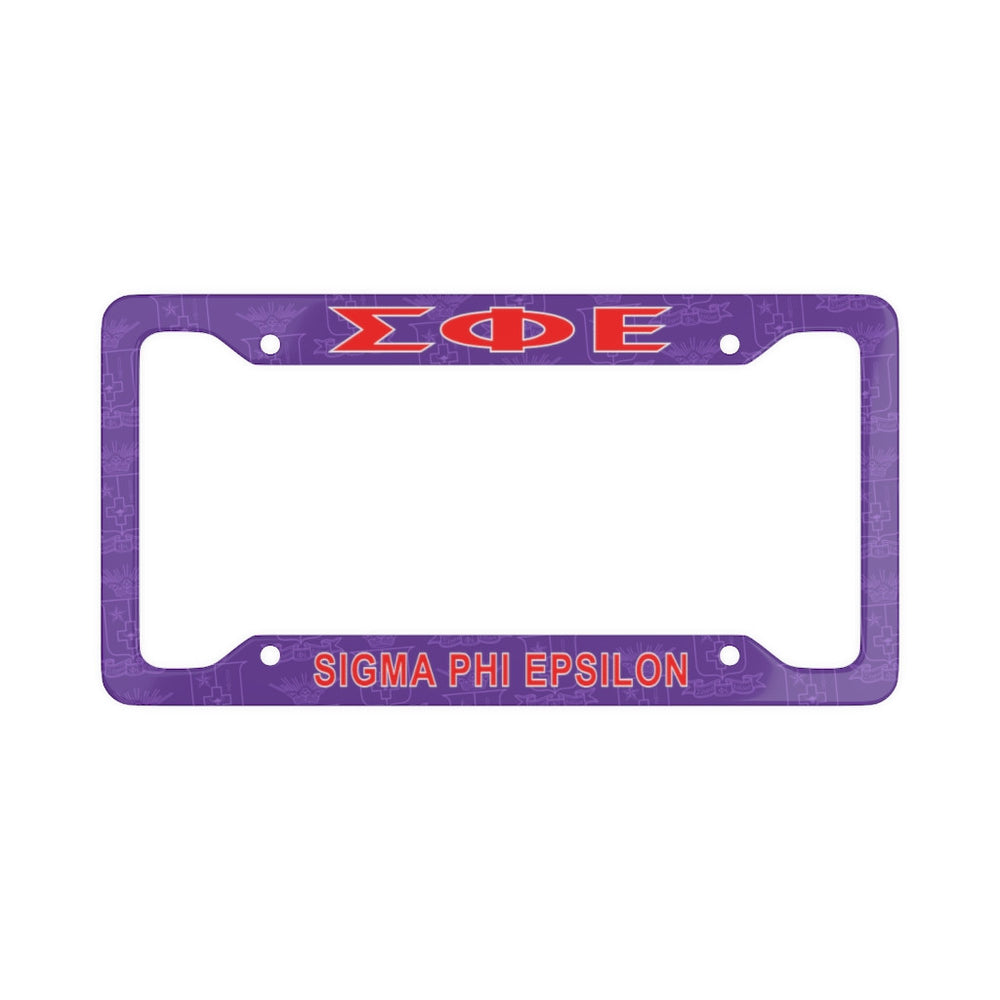 Sigma Phi Epsilon License Plate Frame New Sigma Phi Epsilon License Plate Frame - New