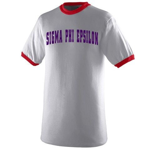 Sigma Phi Epsilon Ringer T Shirt Sigma Phi Epsilon Ringer T-shirt