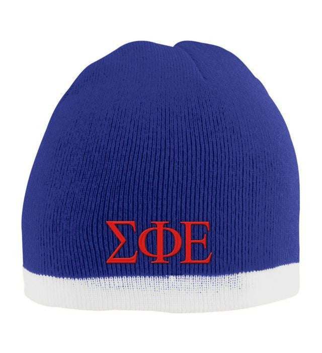 Sigma Phi Epsilon Two Tone Knit Beanie Sigma Phi Epsilon Two Tone Knit Beanie