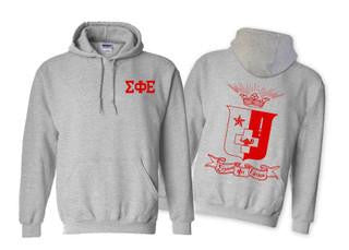 Sigma Phi Epsilon Sigma Phi Epsilon World Famous Crest - Shield Hooded Sweatshirts