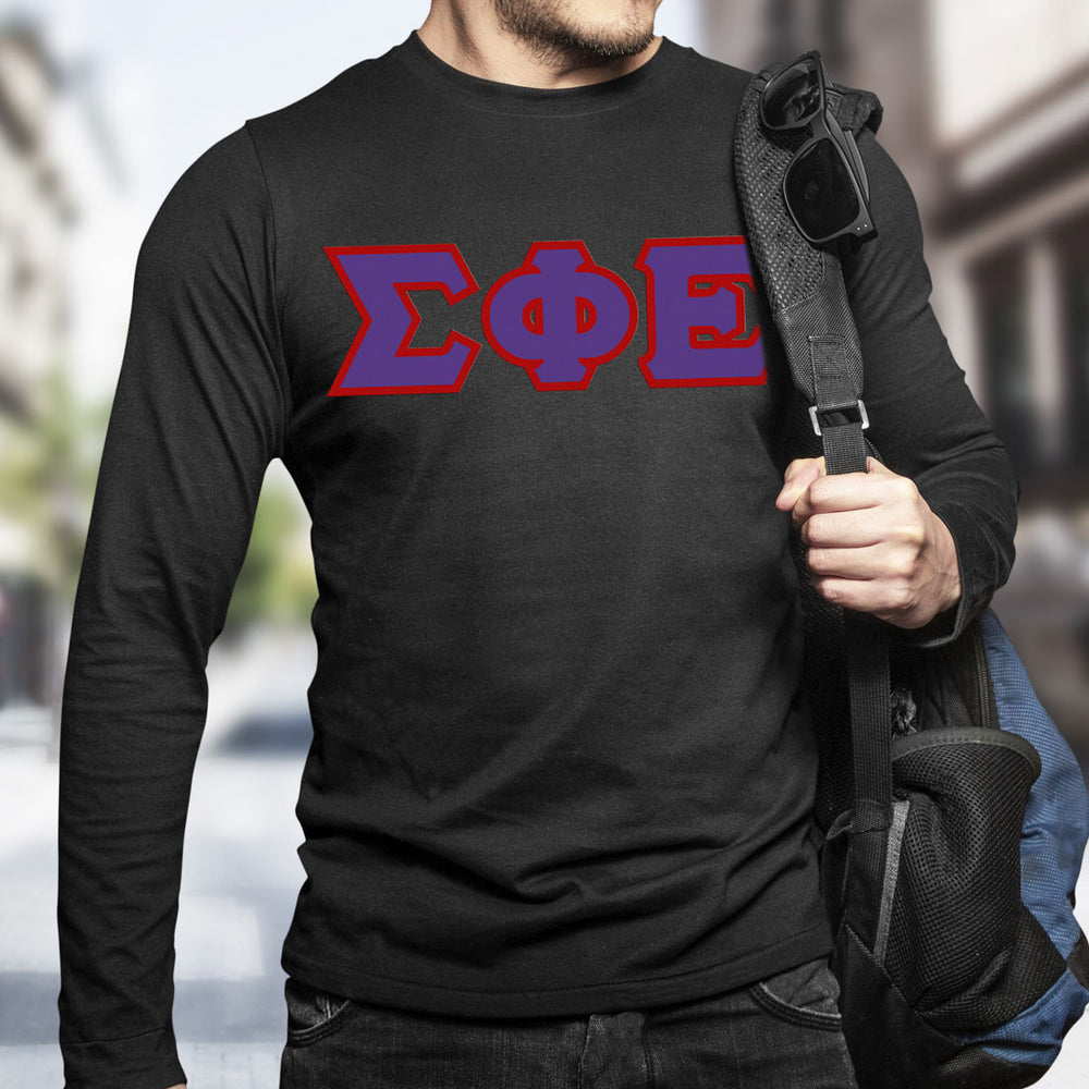 Sigma Phi Epsilon Lettered Long Sleeve Shirt Sigma Phi Epsilon Lettered Long Sleeve Shirt