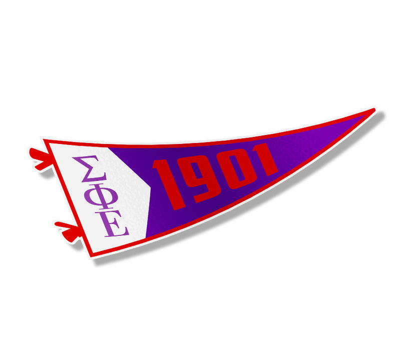Sigma Phi Epsilon Pennant Sticker Sigma Phi Epsilon Pennant Sticker