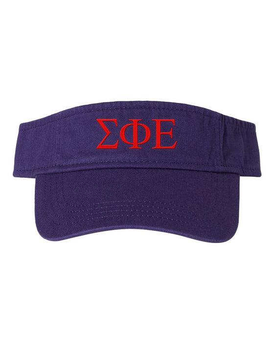 Sigma Phi Epsilon Greek Letter Visor Sigma Phi Epsilon Greek Letter Visor