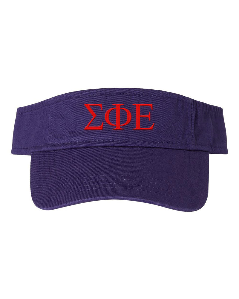 Sigma Phi Epsilon Greek Letter Visor Sigma Phi Epsilon Greek Letter Visor