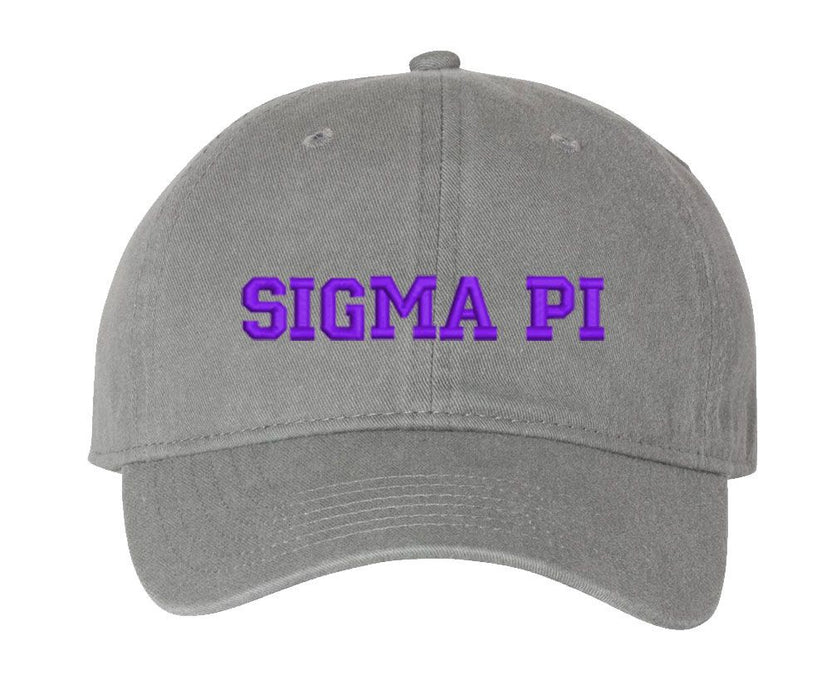 Sigma Pi Pigment Dyed Baseball Cap Sigma Pi Pigment Dyed Baseball Cap