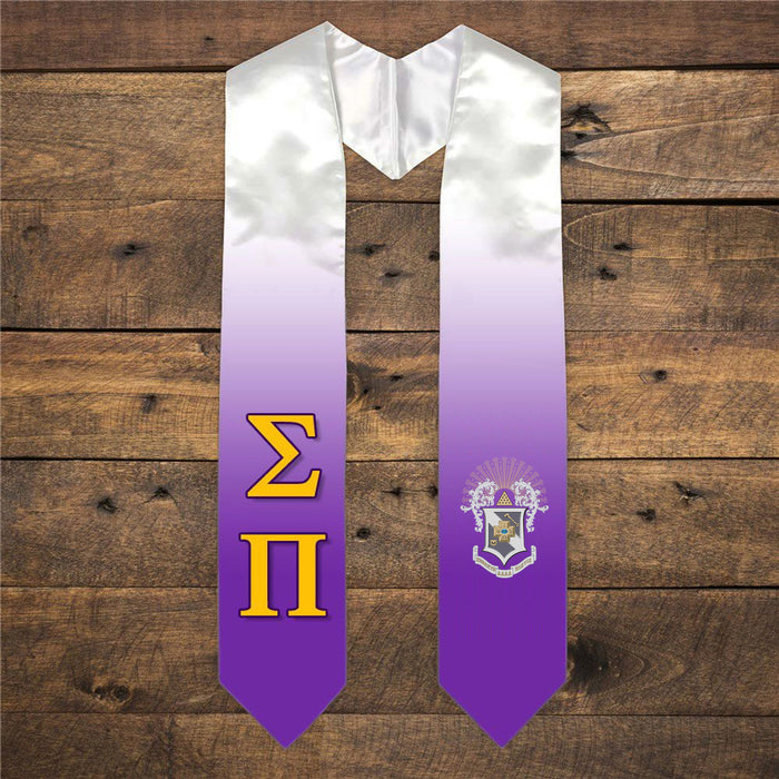 Sigma Pi Extra Fancy Simple Greek Graduation Stole W Crest Sigma Pi Extra Fancy Simple Greek Graduation Stole W Crest