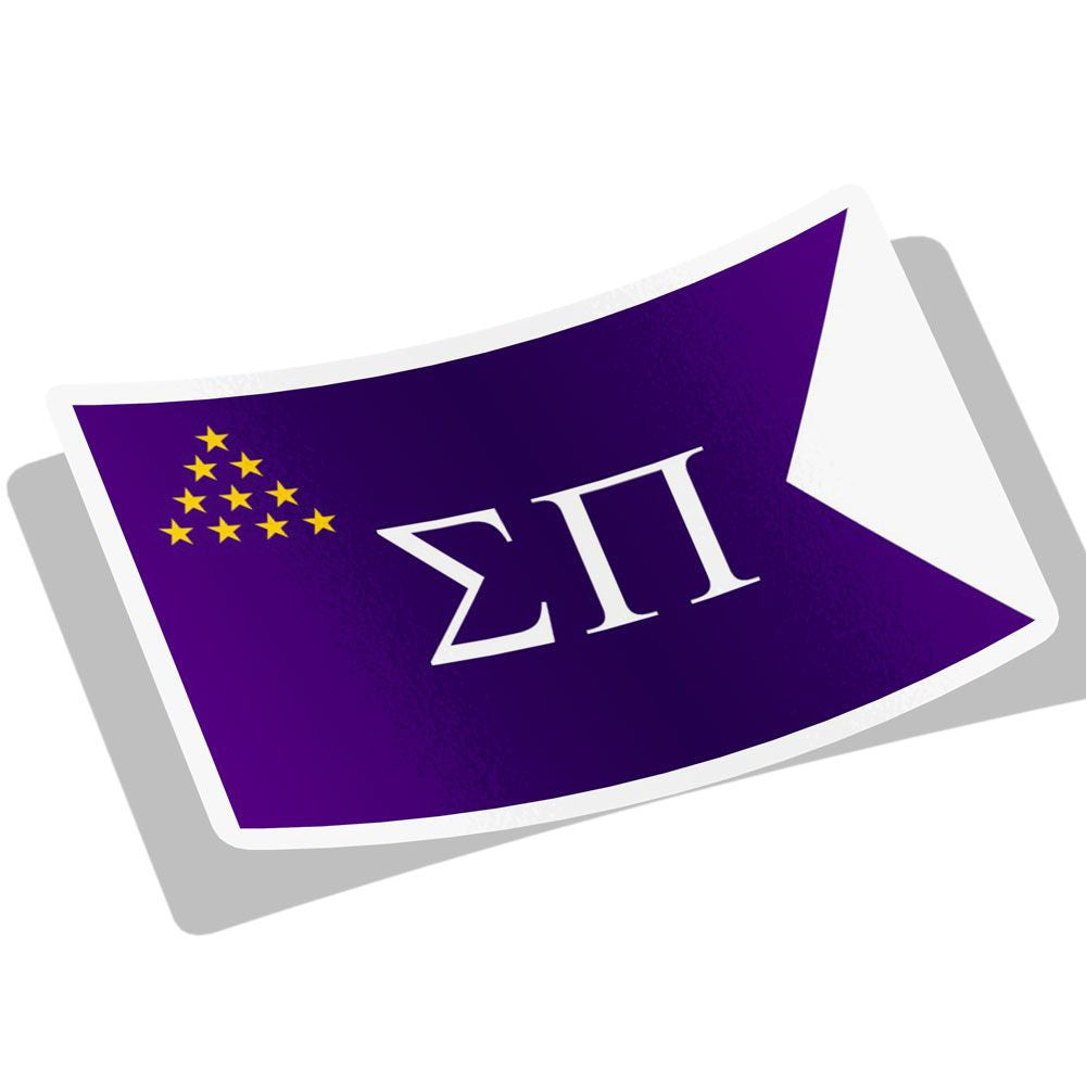 Sigma Pi Flag Decal Sticker — GreekU