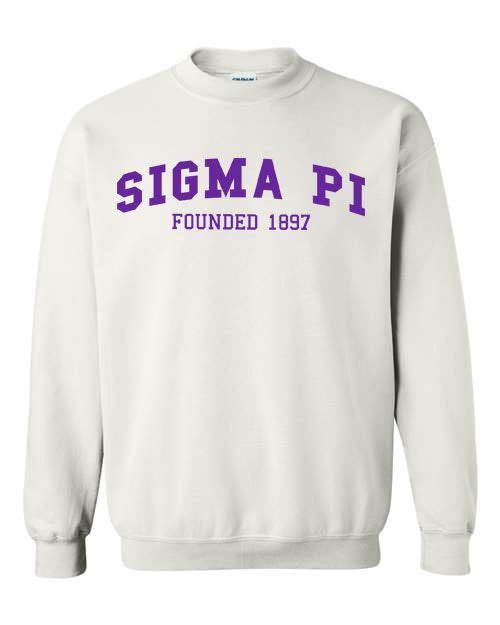 Sigma Pi Fraternity Founders Crew Sweatshirt Sigma Pi Fraternity Founders Crew Sweatshirt