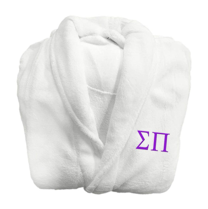 Sigma Pi Fraternity Lettered Bathrobe Sigma Pi Fraternity Lettered Bathrobe