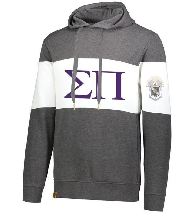 Sigma Pi Ivy League Hoodie W Crest On Left Sleeve Sigma Pi Ivy League Hoodie W Crest On Left Sleeve