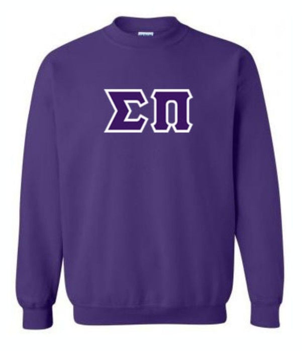 Sigma Pi Lettered Crewneck Sweatshirt Sigma Pi Lettered Crewneck Sweatshirt