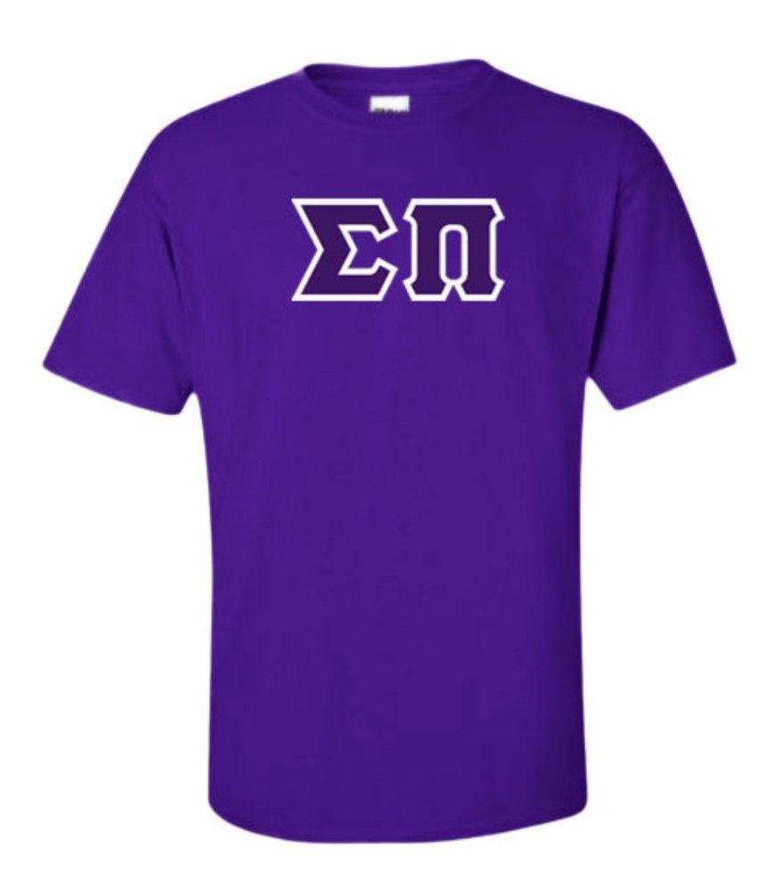 Sigma Pi Lettered T Shirt Sigma Pi Lettered T-Shirt