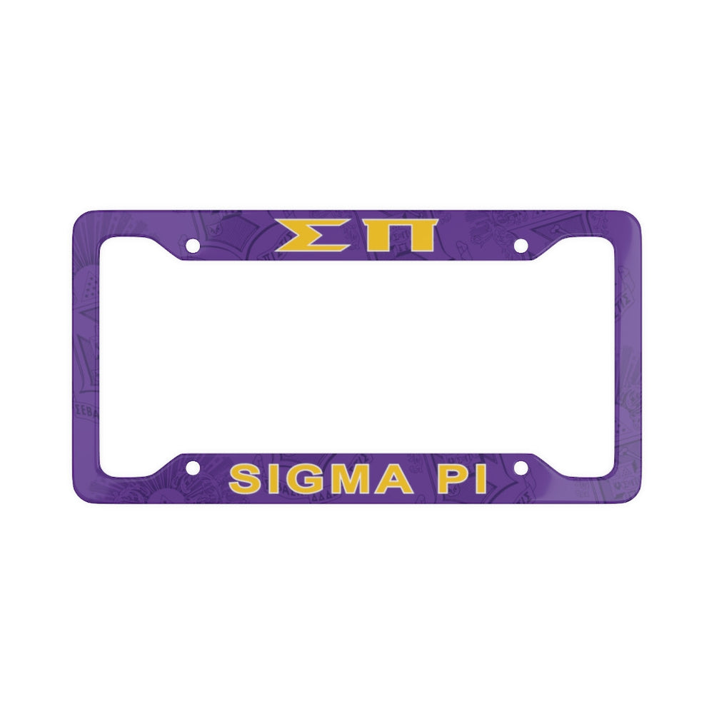 Sigma Pi License Plate Frame New Sigma Pi License Plate Frame - New