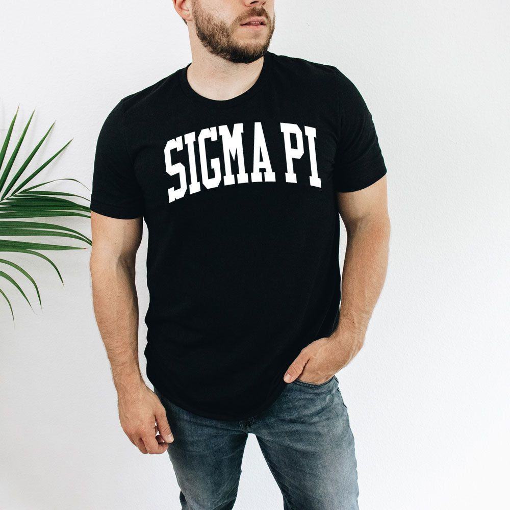 Sigma Pi Nickname Arched T Shirt Sigma Pi Nickname Arched T-Shirt