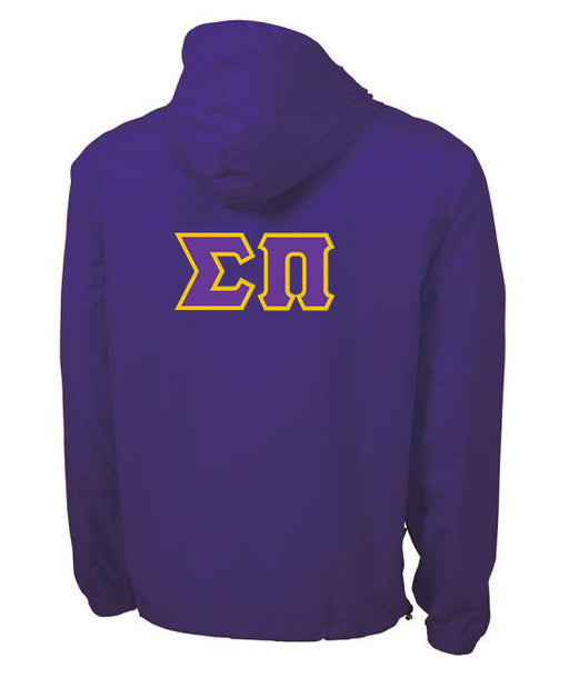 Sigma Pi Sigma Pi Tackle Twill Lettered Pack N Go Pullover