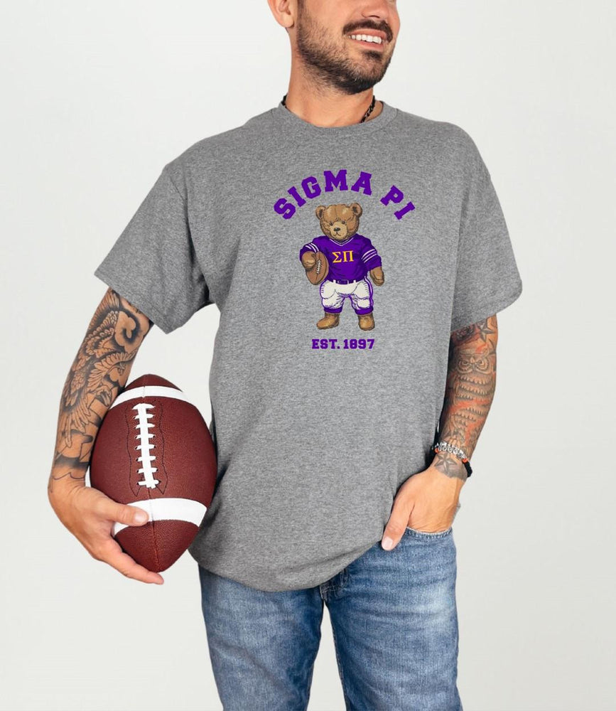 Sigma Pi Teddy Bear Football T Shirt Sigma Pi Teddy Bear Football T-Shirt