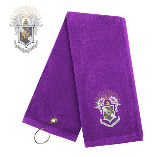 Discount Sigma Pi Golf Towel DISCOUNT-Sigma Pi Golf Towel