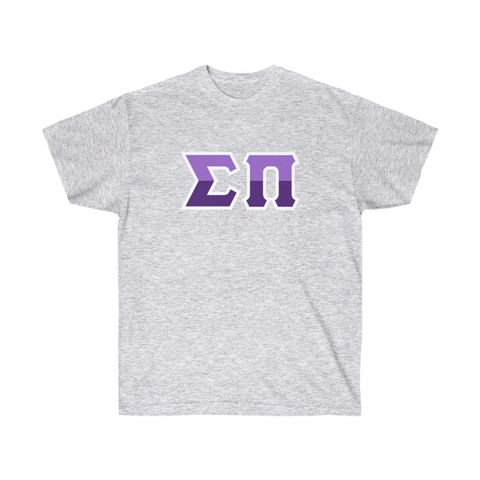 Printify Sigma Pi Two Toned Greek Lettered T Shirts Sigma Pi Two Toned Greek Lettered T-shirts