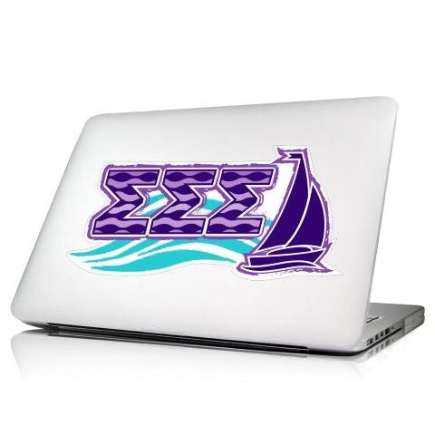 Sigma Sigma Sigma 10 X 8 Laptop Skin/wall Decal Sigma Sigma Sigma 10.5 x 4.5 Laptop Skin/Wall Decal