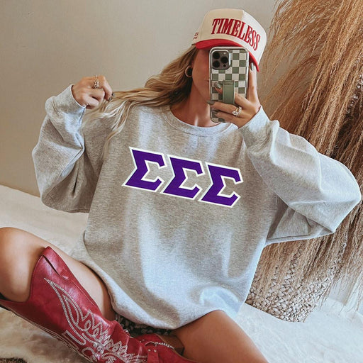 Clothing Sigma Sigma Sigma - 2 Day Ship Twill Crewneck Sweatshirt