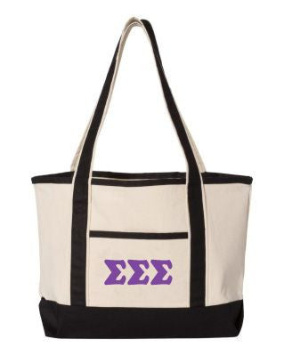 Sigma Sigma Sigma Sailing Tote Bag Sigma Sigma Sigma Sailing Tote Bag
