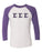 Sigma Sigma Sigma Unisex Tri Blend Three Quarter Sleeve Baseball Raglan Tee Sigma Sigma Sigma Unisex Tri-Blend Three-Quarter Sleeve Baseball Raglan Tee