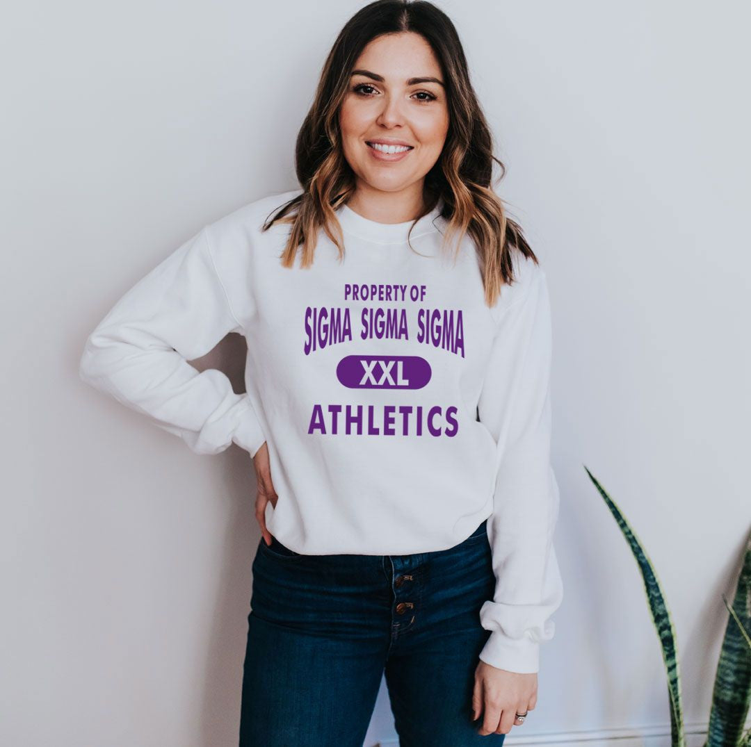 Sigma Sigma Sigma Athletics Crewneck Sweatshirt Sigma Sigma Sigma Athletics Crewneck Sweatshirt