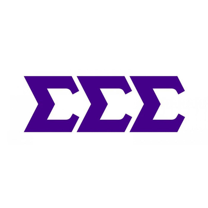 Sigma Sigma Sigma Big Greek Letter Window Sticker Decal Sigma Sigma Sigma Big Greek Letter Window Sticker Decal
