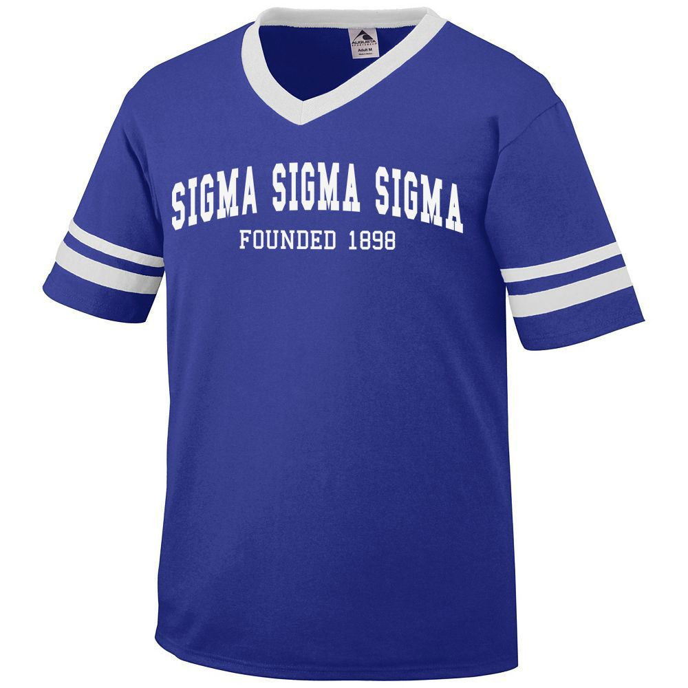 Sigma Sigma Sigma Boyfriend Style Founders Jersey Sigma Sigma Sigma Boyfriend Style Founders Jersey