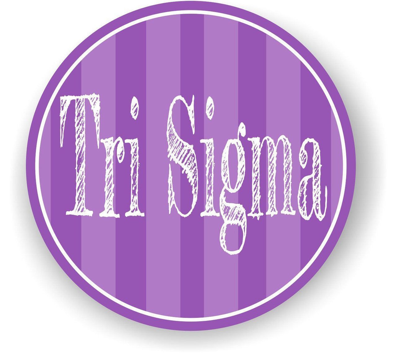 Sigma Sigma Sigma Bumper Stickers 4" Round Sigma Sigma Sigma Bumper Stickers 4