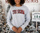 Printify Sigma Sigma Sigma Christmas Plaid Nickname Crewnecks Sigma Sigma Sigma Christmas Plaid Nickname Crewnecks