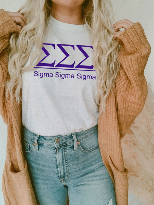 Clothing Sigma Sigma Sigma Comfort Colors Heavyweight T-Shirt