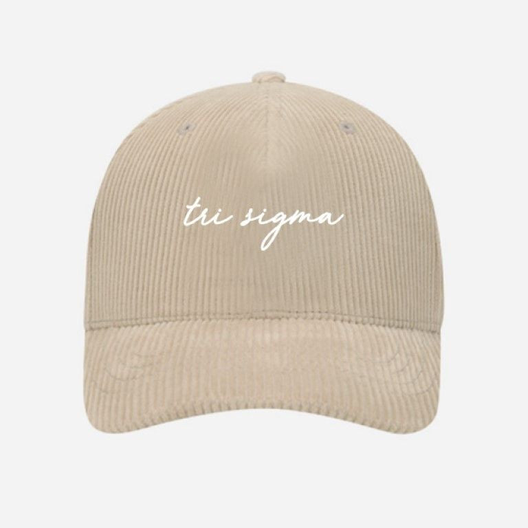 Sigma Sigma Sigma Corduroy Baseball Hats Sigma Sigma Sigma Corduroy Baseball Hats