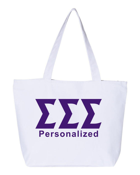 Sigma Sigma Sigma Design Your Own Tote Bag Sigma Sigma Sigma Design Your Own Tote Bag