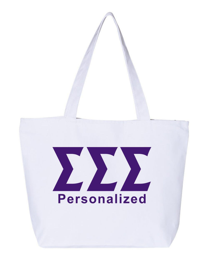 Sigma Sigma Sigma Design Your Own Tote Bag Sigma Sigma Sigma Design Your Own Tote Bag