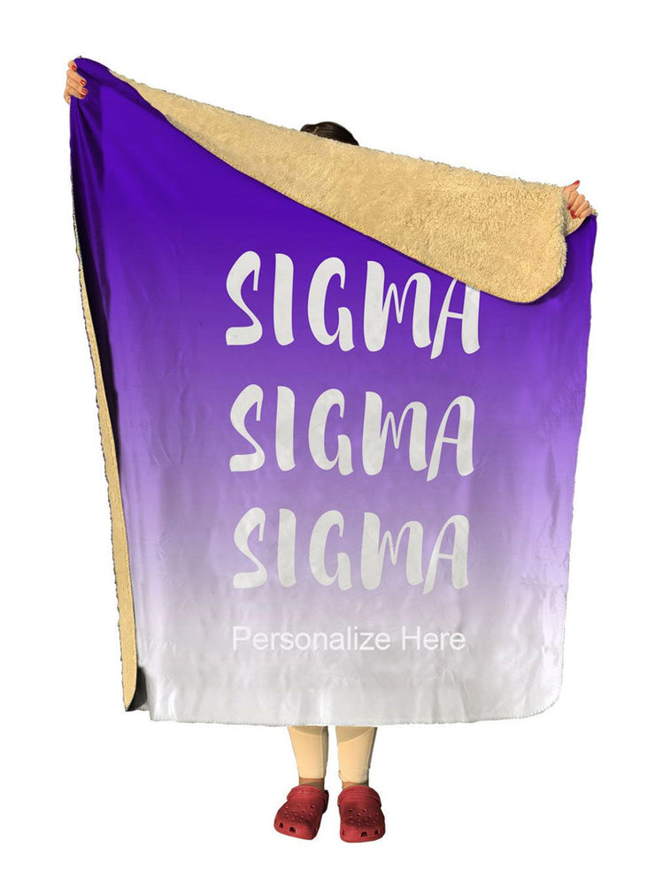 Sigma Sigma Sigma Gradient Sherpa Lap Blanket Sigma Sigma Sigma Gradient Sherpa Lap Blanket