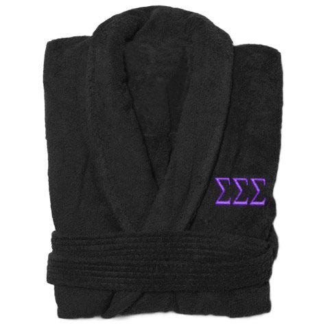 Sigma Sigma Sigma Greek Letter Bathrobe Sigma Sigma Sigma Greek Letter Bathrobe