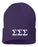 Sigma Sigma Sigma Greek Letter Knit Cap Sigma Sigma Sigma Greek Letter Knit Cap