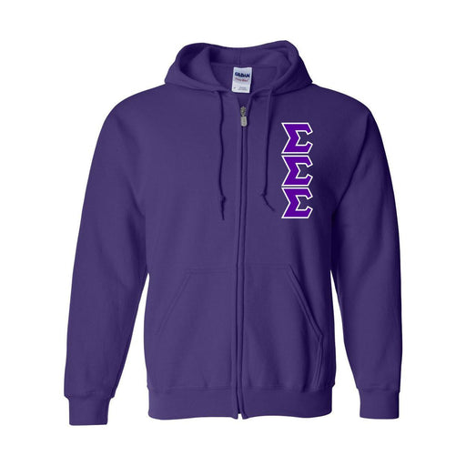 Clothing Sigma Sigma Sigma Heavy Full Zip Hoodie - 3