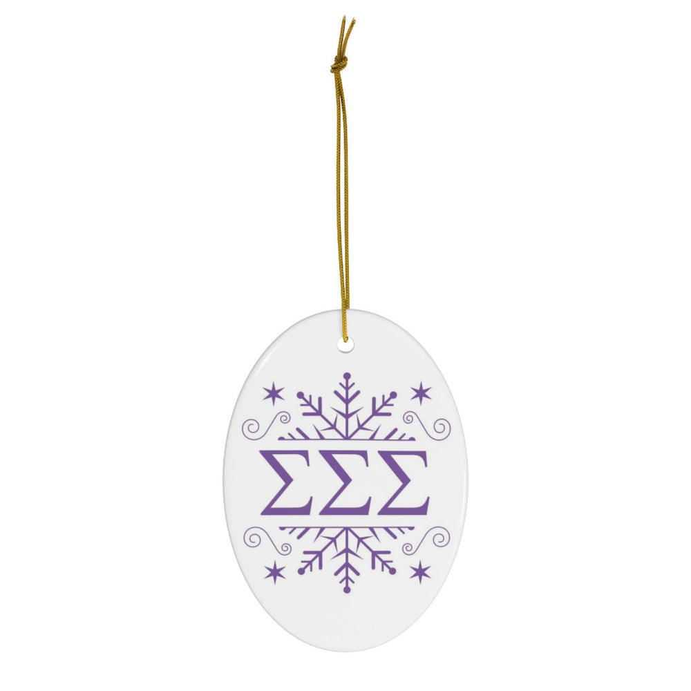 Sigma Sigma Sigma Holiday Color Snowflake Christmas Ornaments Sigma Sigma Sigma Holiday Color Snowflake Christmas Ornaments