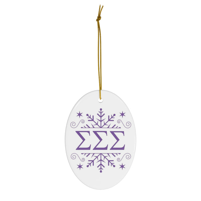 Sigma Sigma Sigma Holiday Color Snowflake Christmas Ornaments Sigma Sigma Sigma Holiday Color Snowflake Christmas Ornaments