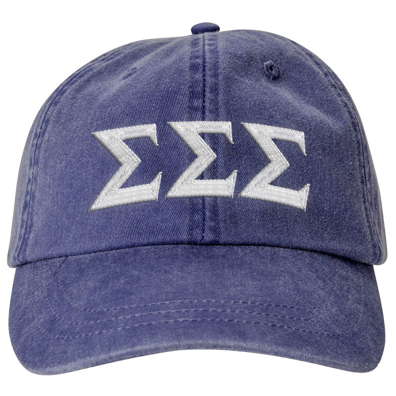 Sigma Sigma Sigma Lettered Premium Pastel Hat Sigma Sigma Sigma Lettered Premium Pastel Hat
