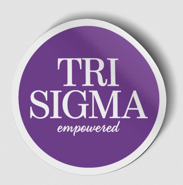 Sigma Sigma Sigma Logo Round Decal Sigma Sigma Sigma Logo Round Decal