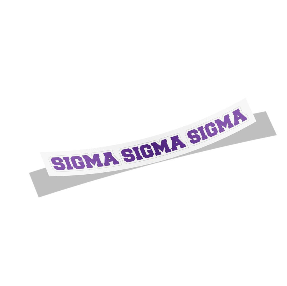Sigma Sigma Sigma Long Window Sticker Sigma Sigma Sigma Long Window Sticker