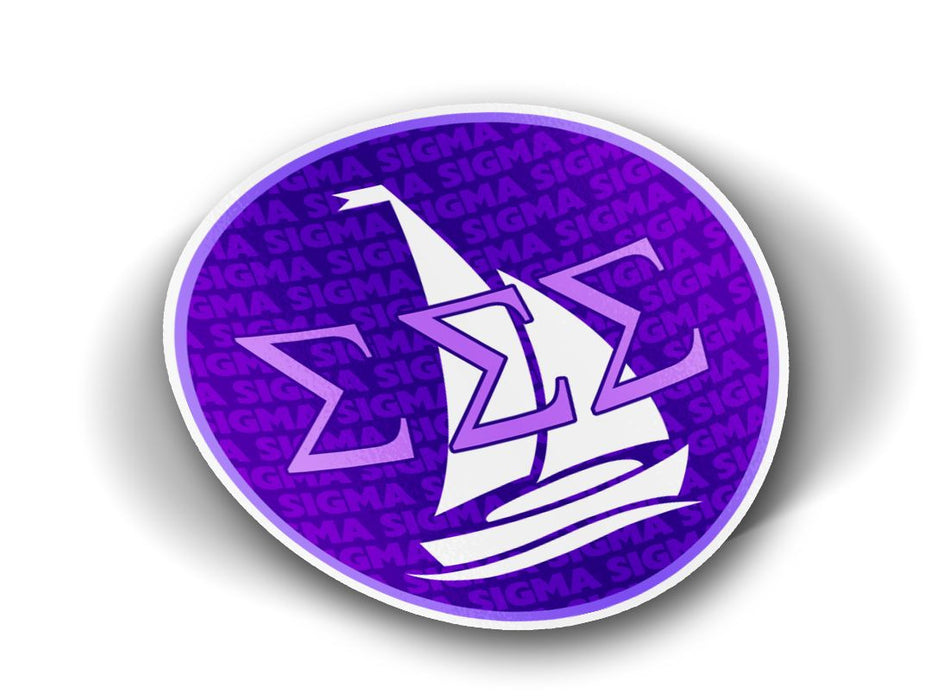 Sigma Sigma Sigma Mascot Round Decals Sigma Sigma Sigma Mascot Round Decals