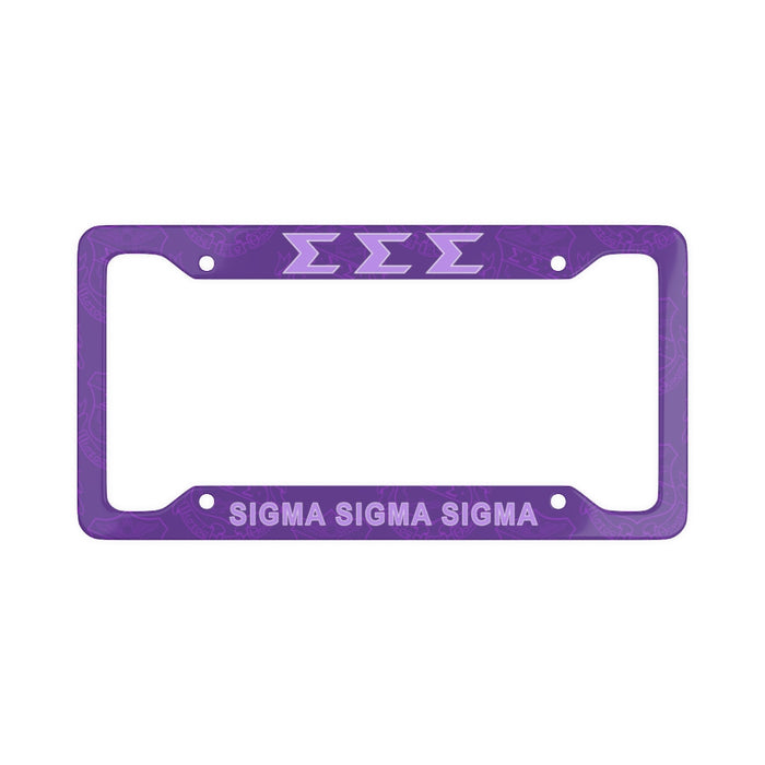 Sigma Sigma Sigma New License Plate Frames Sigma Sigma Sigma New License Plate Frames